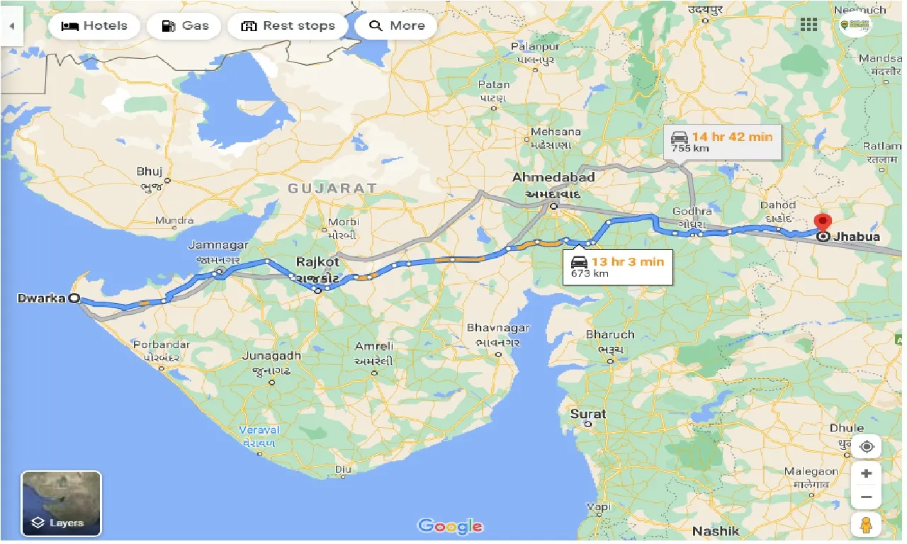 dwarka-to-jhabua-one-way