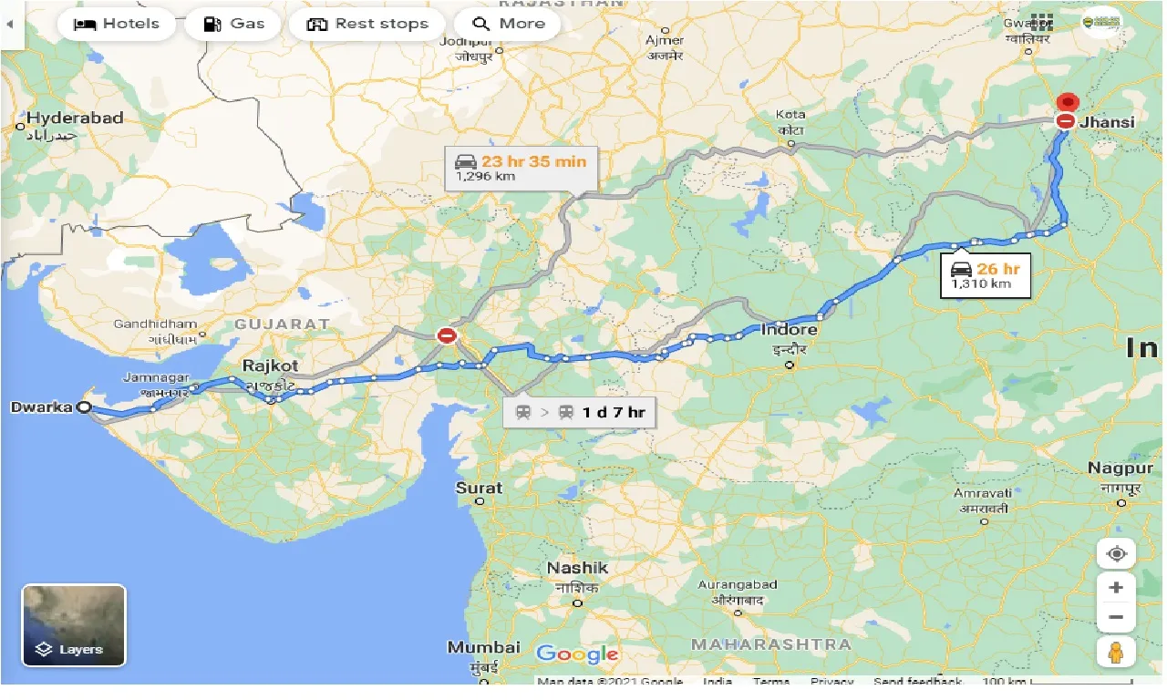 dwarka-to-jhansi-one-way