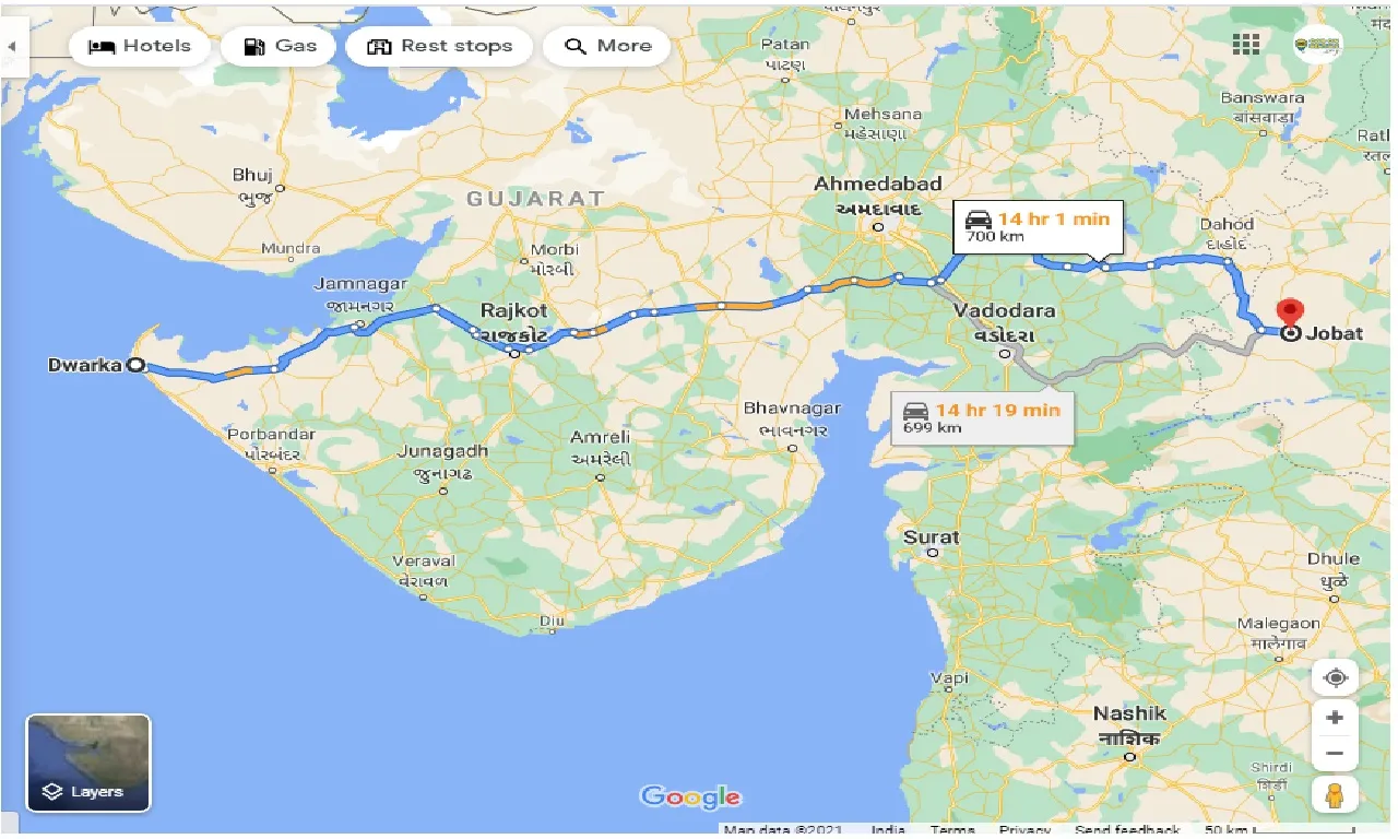 dwarka-to-jobat-taxi
