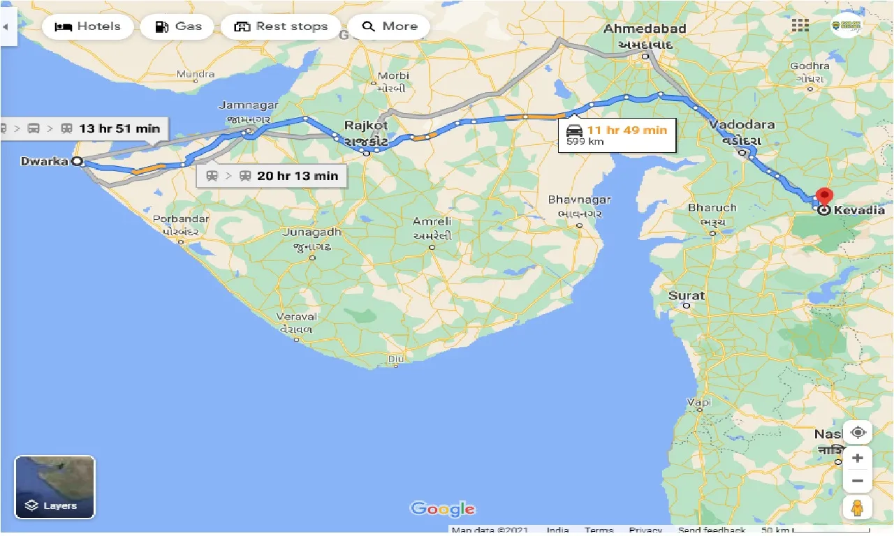 dwarka-to-kevadia-one-way