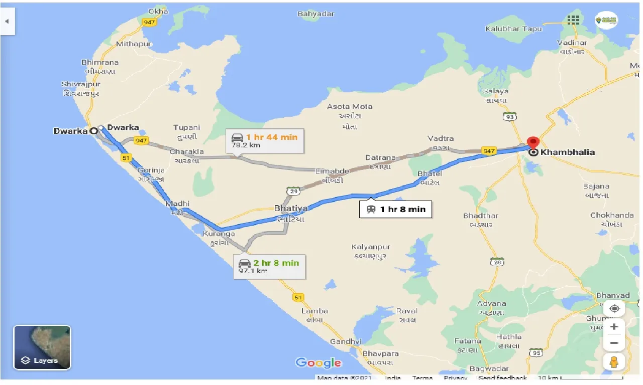 dwarka-to-khambhalia-one-way