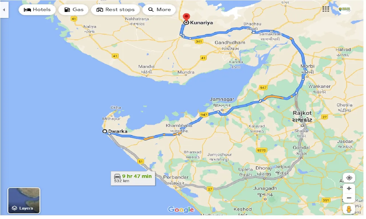 dwarka-to-kunariya-taxi