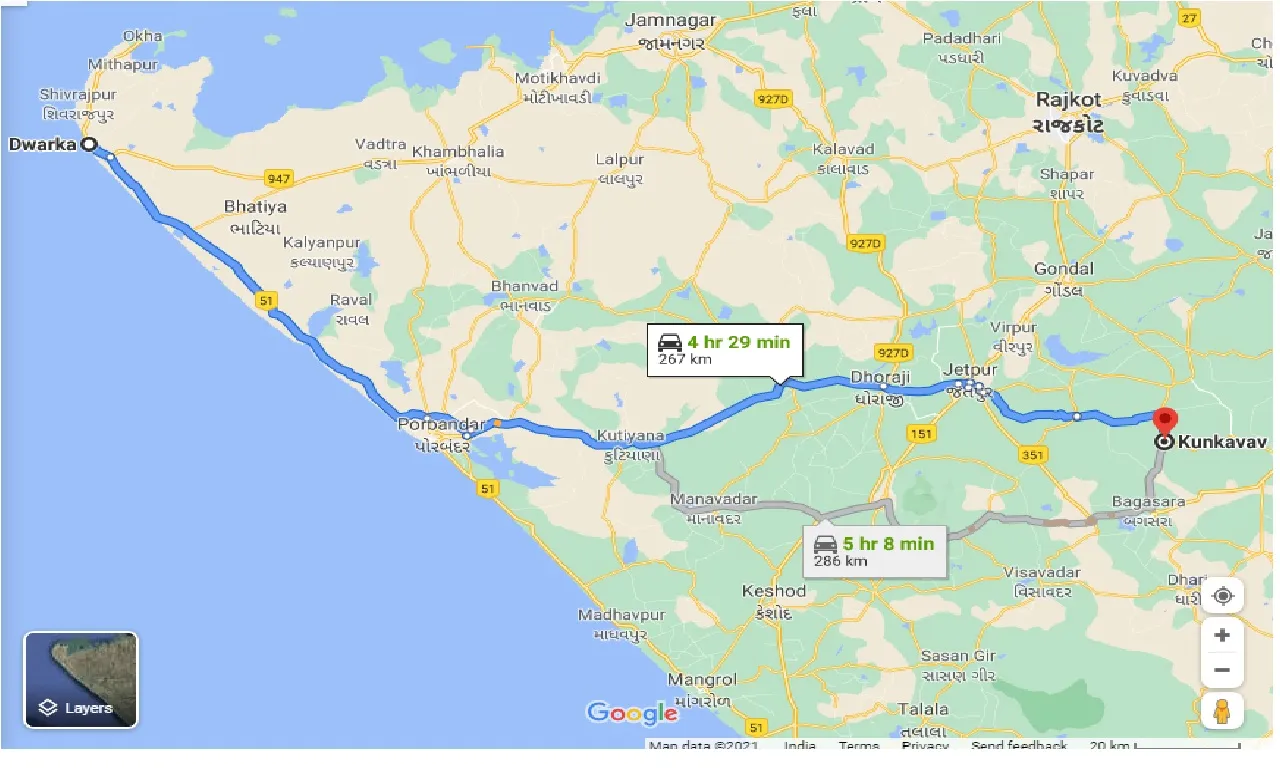 dwarka-to-kunkavav-one-way
