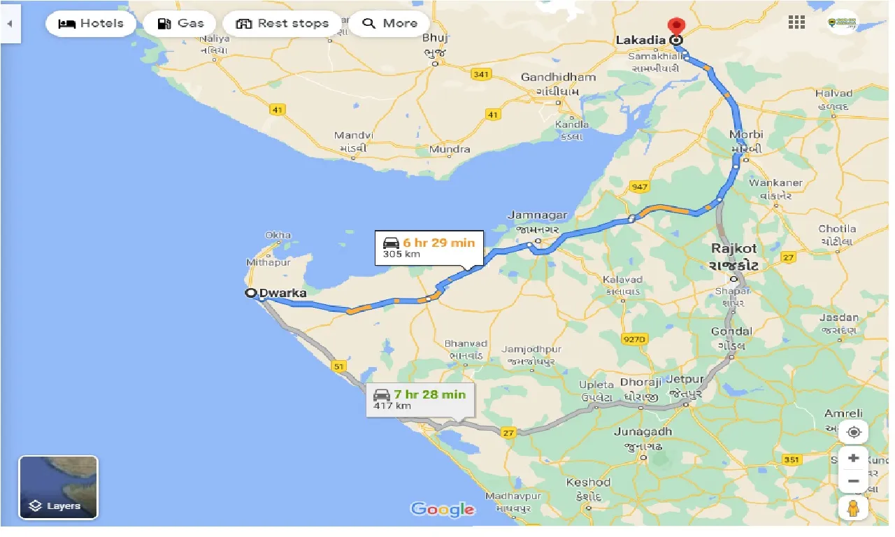 dwarka-to-lakadia-one-way