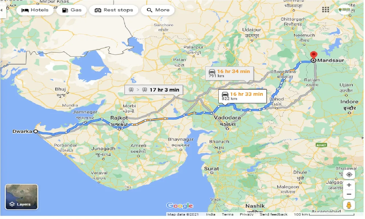 dwarka-to-mandsaur-taxi