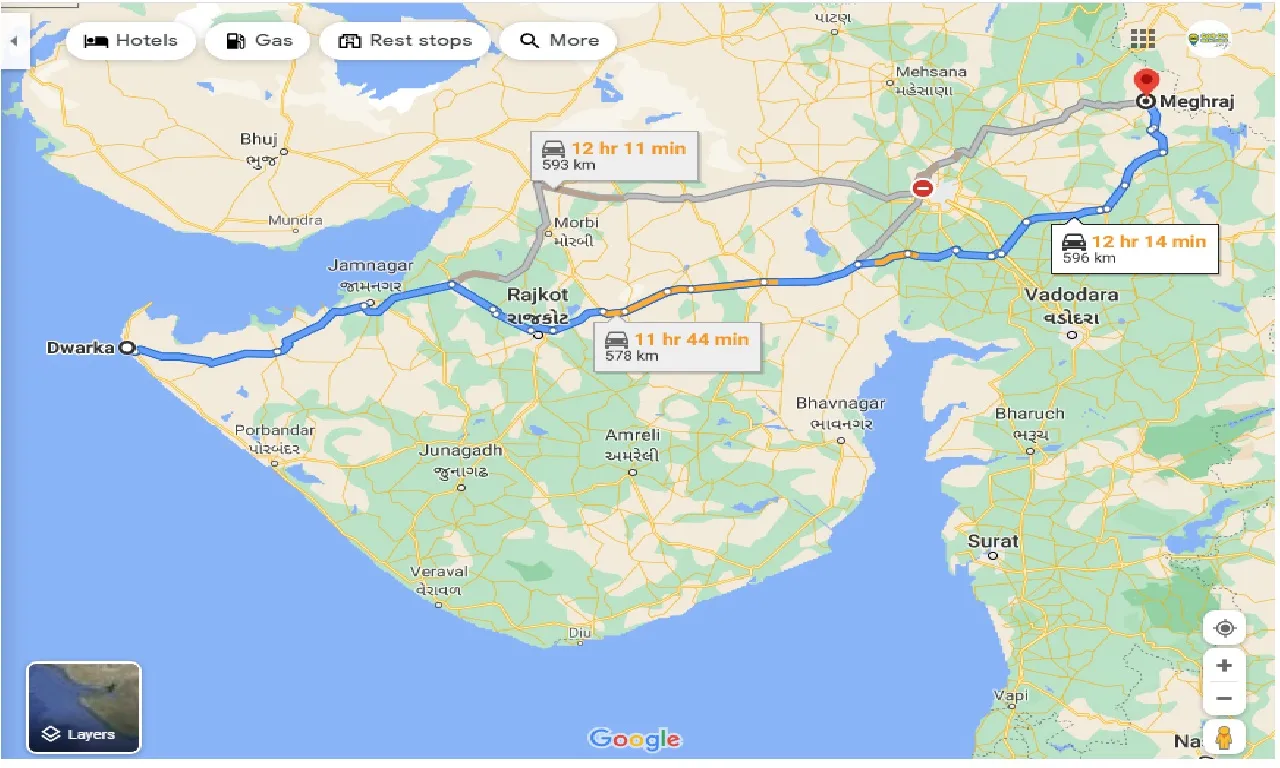 dwarka-to-meghraj-one-way