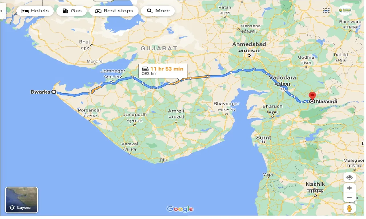 dwarka-to-nasvadi-one-way