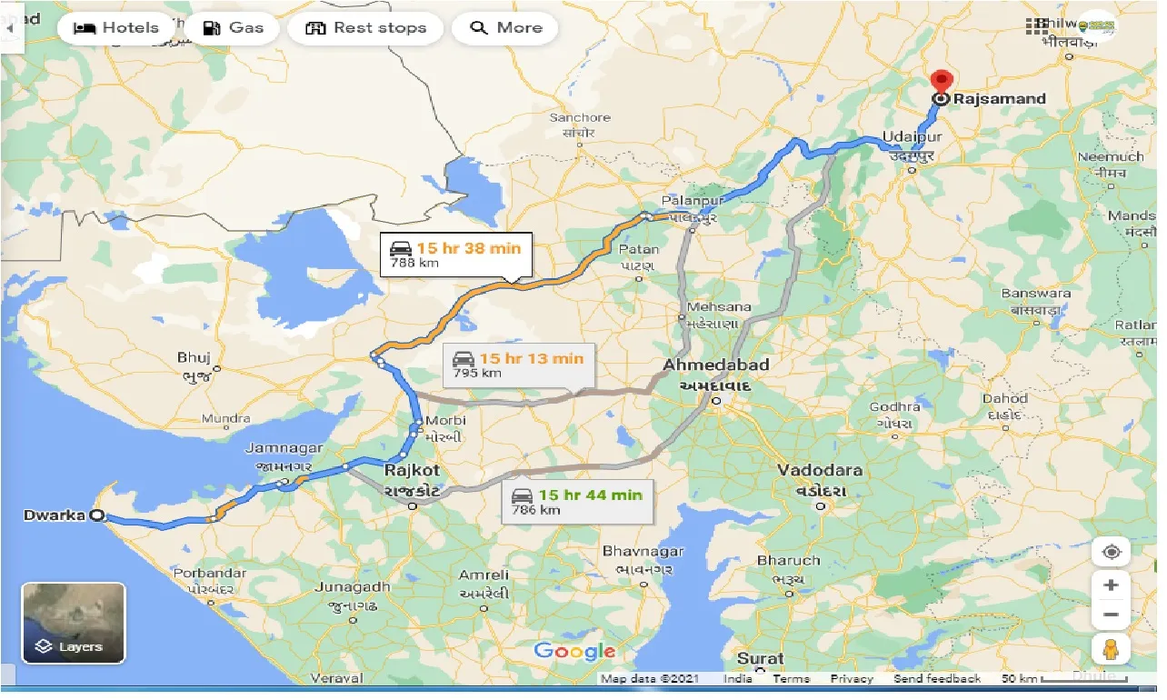 dwarka-to-rajsamand-one-way