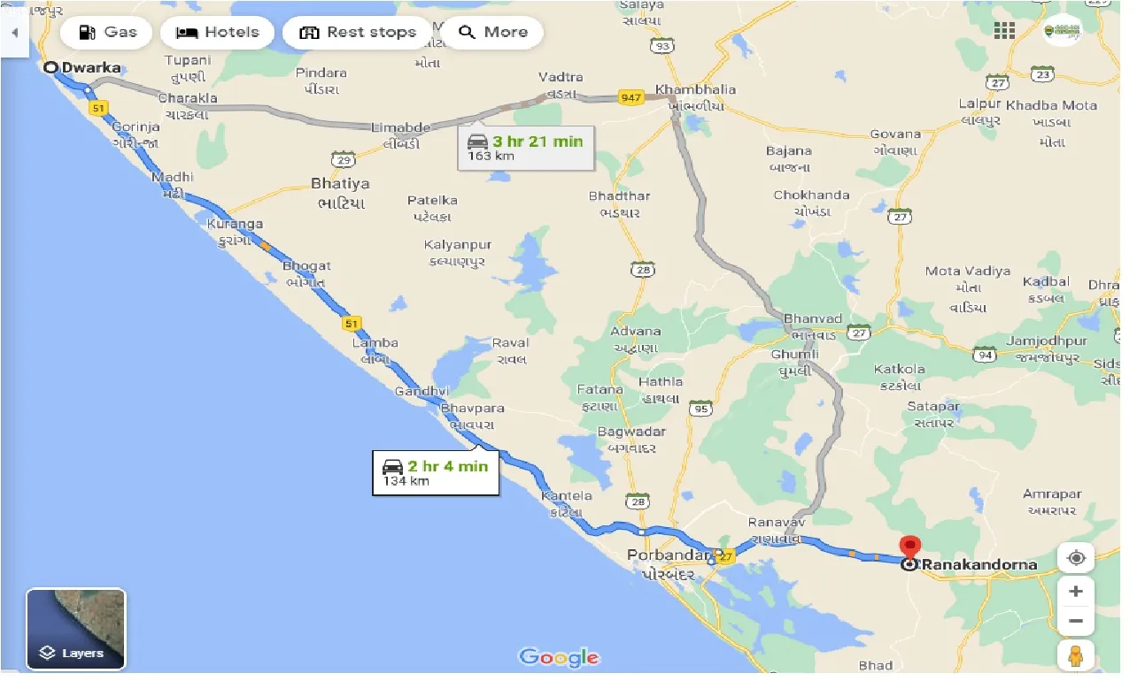 dwarka-to-ranakandorna-taxi