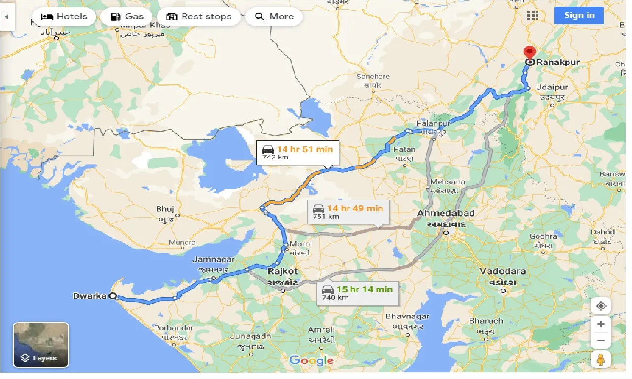 dwarka-to-ranakpur-one-way