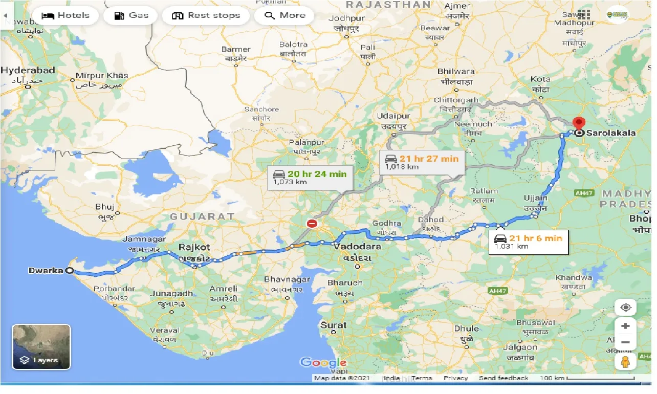 dwarka-to-sarolakala-one-way