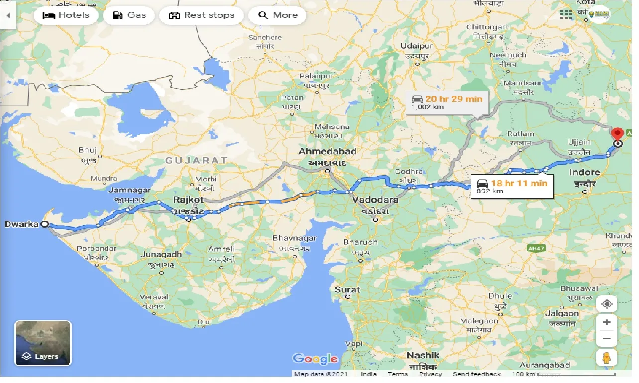 dwarka-to-shajapur-taxi