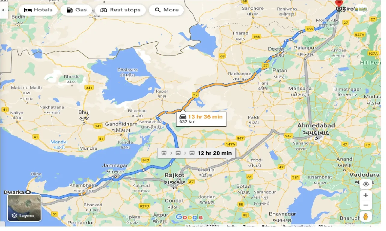 dwarka-to-sirohi-taxi