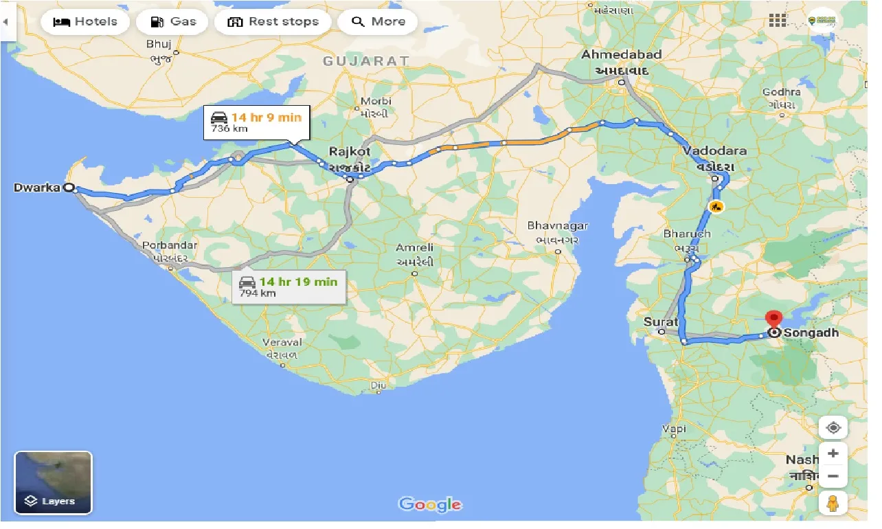 dwarka-to-songadh-one-way