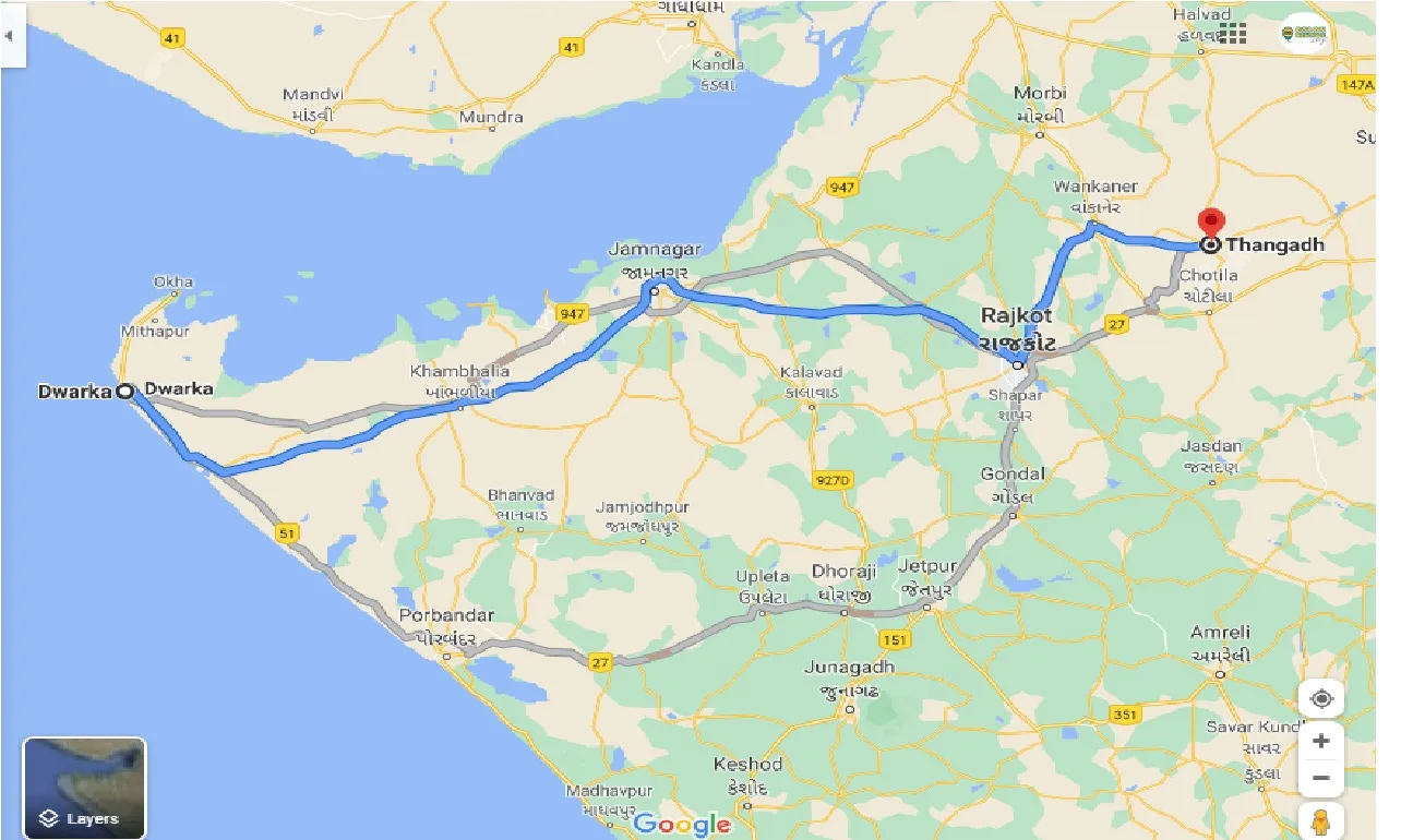 dwarka-to-thangadh-one-way
