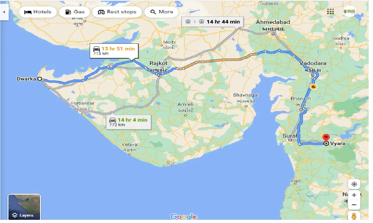 dwarka-to-vyara-one-way