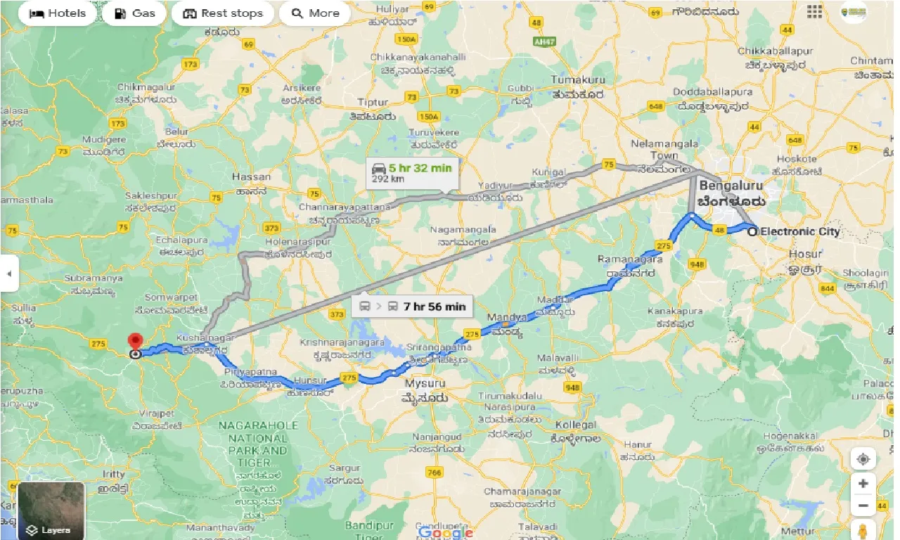electronic-city-to-coorg-round-trip