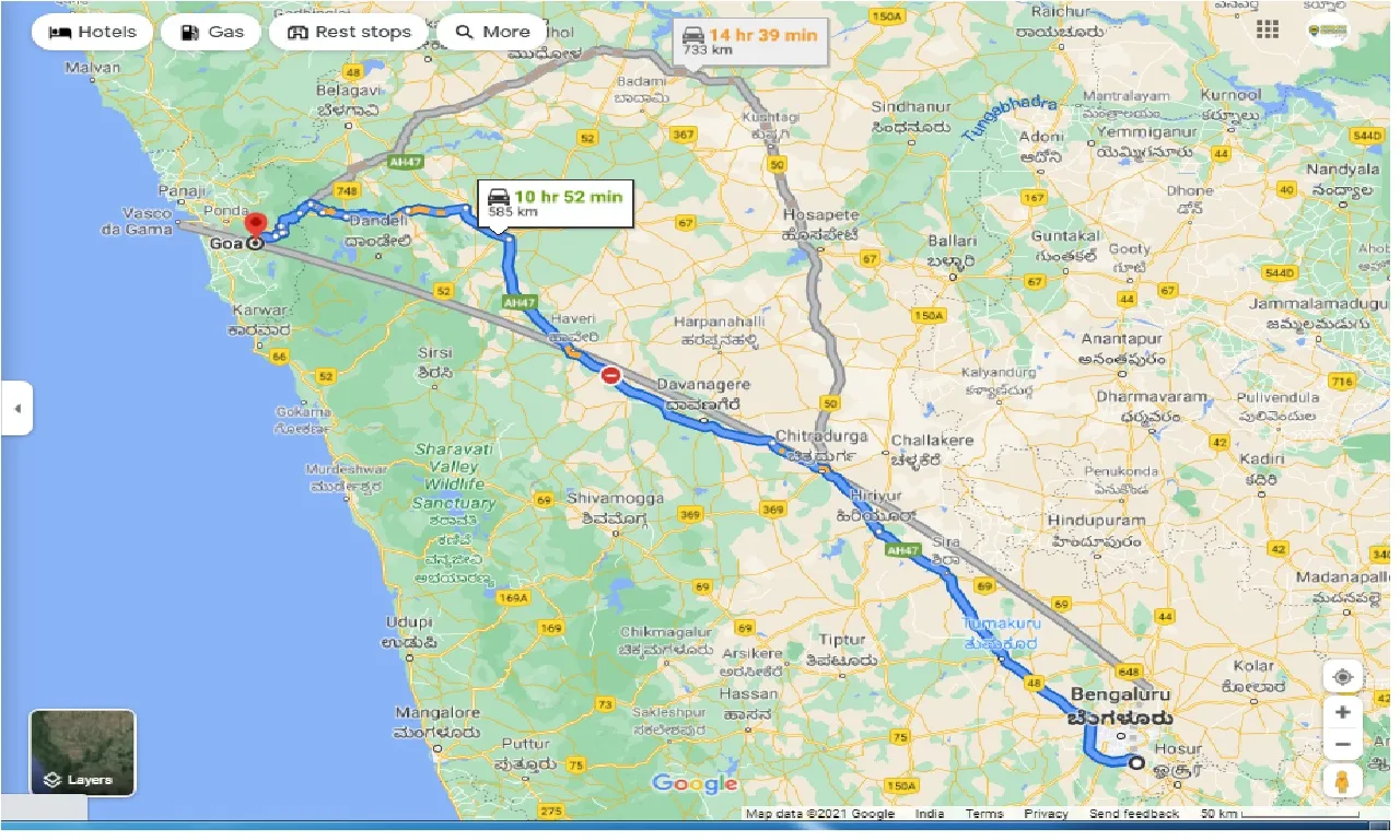 electronic-city-to-goa-round-trip