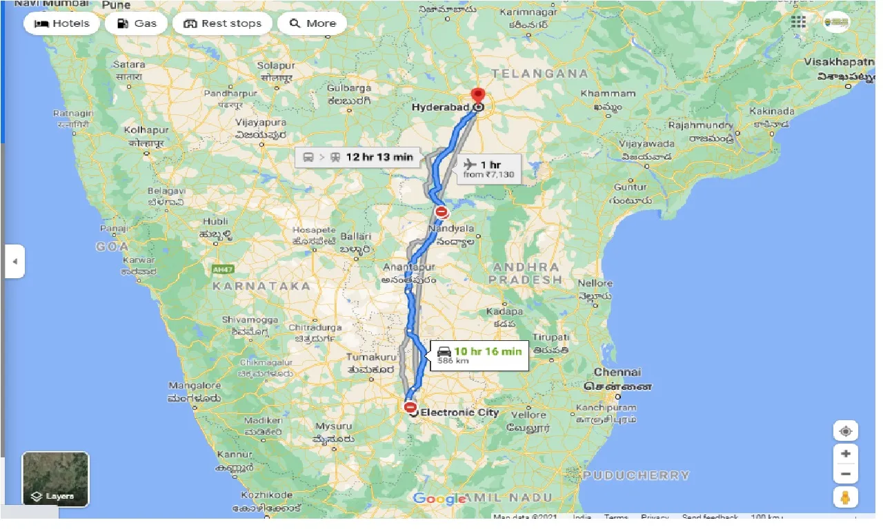 electronic-city-to-hyderabad-round-trip