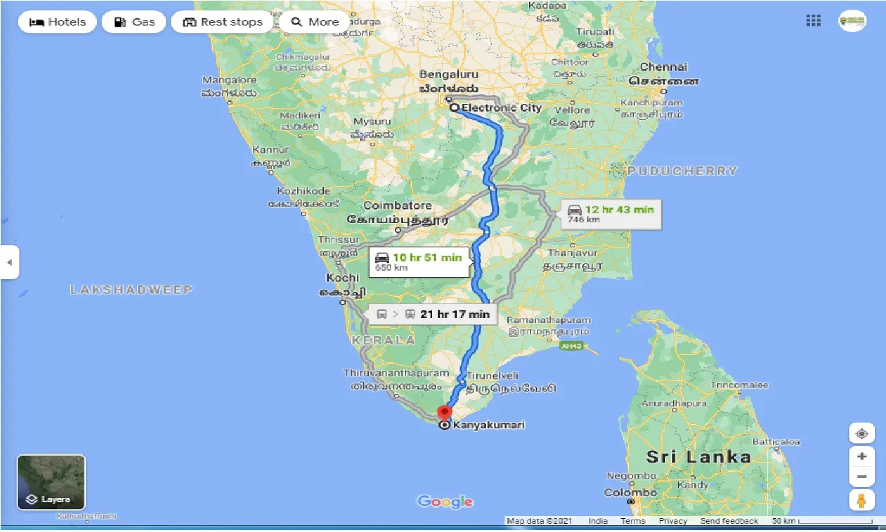 electronic-city-to-kanyakumari-round-trip