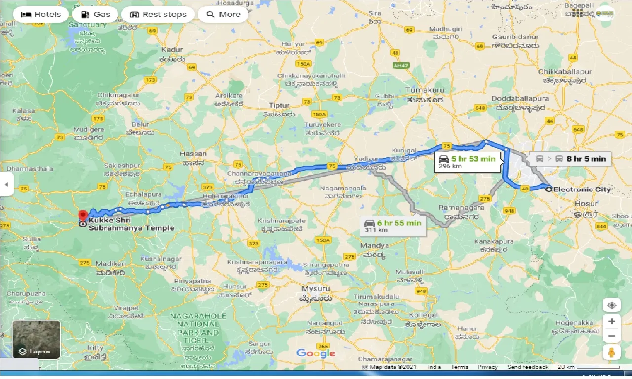 electronic-city-to-kukke-subramanya-round-trip