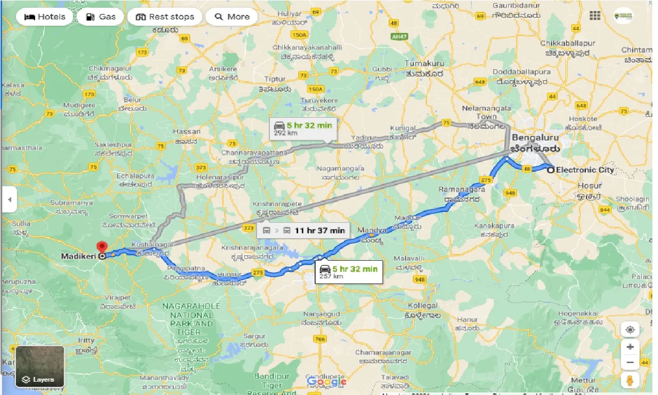 electronic-city-to-madikeri-round-trip