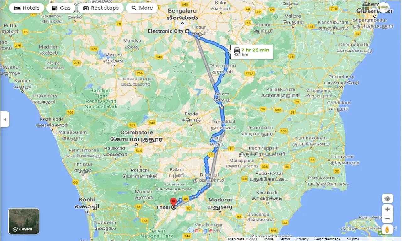 electronic-city-to-theni-one-way