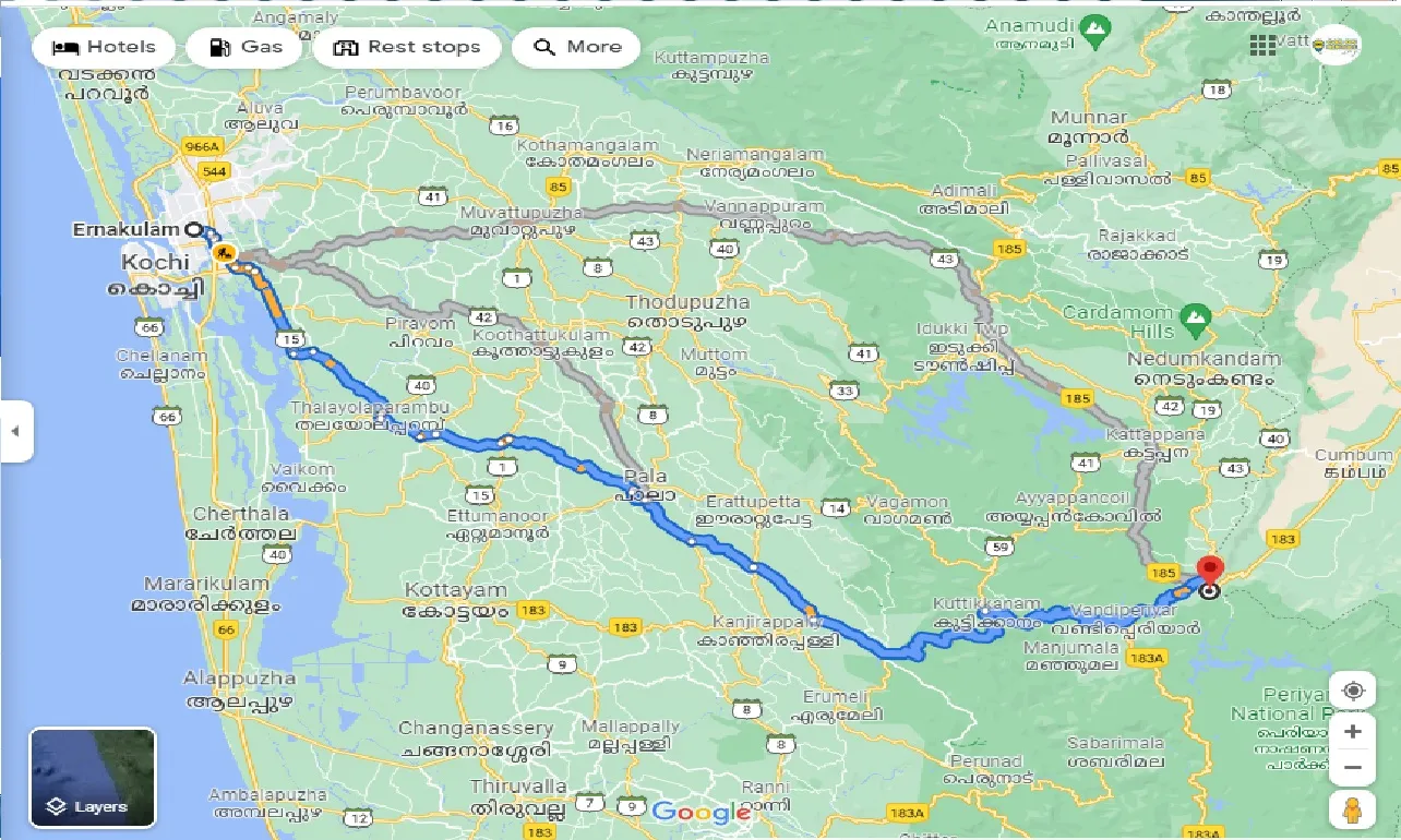 ernakulam-to-thekkady-one-way