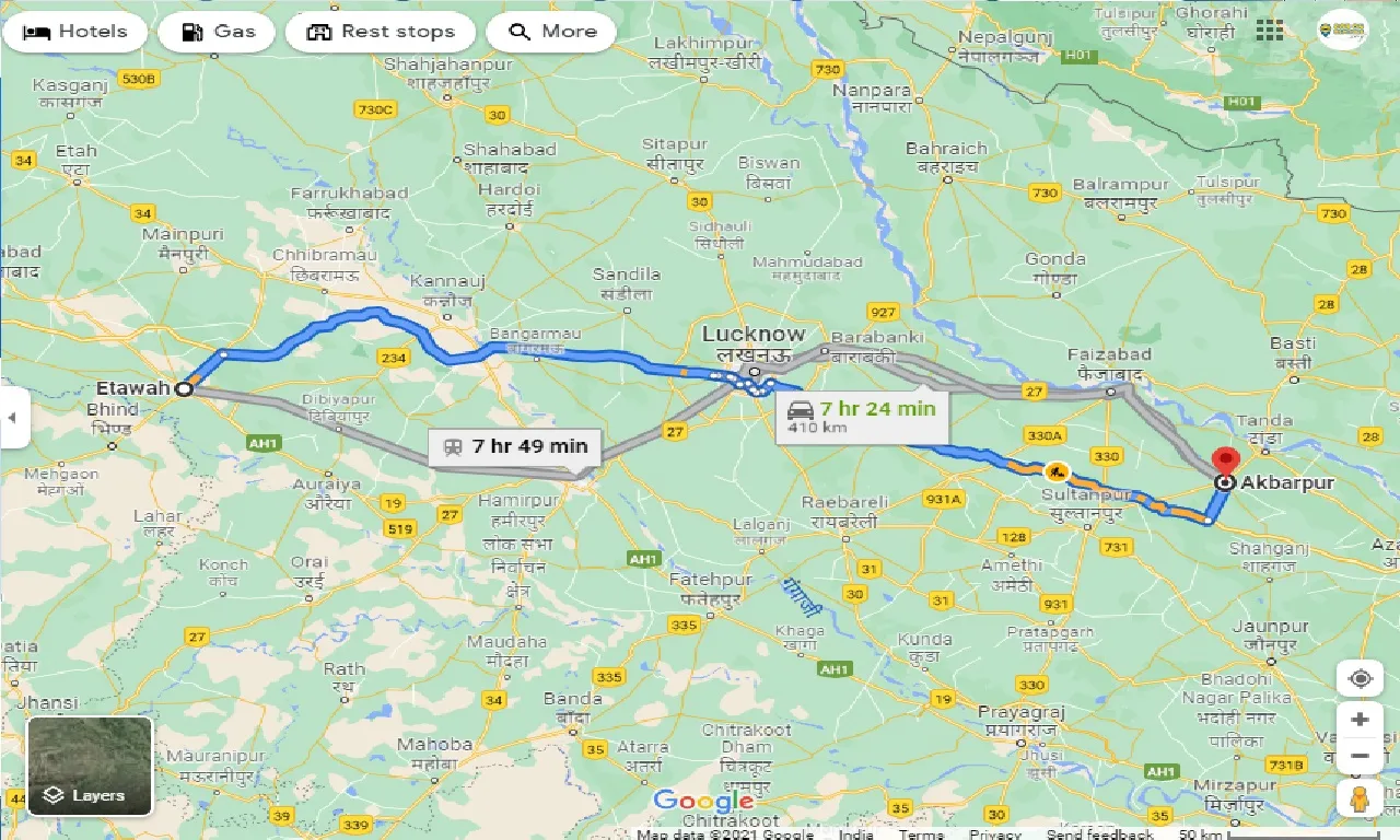 etawah-to-akbarpur-taxi