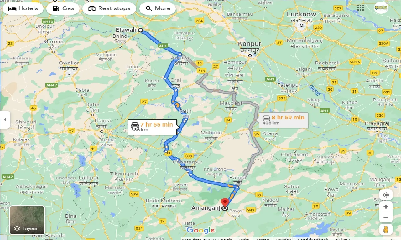 etawah-to-amanganj-one-way