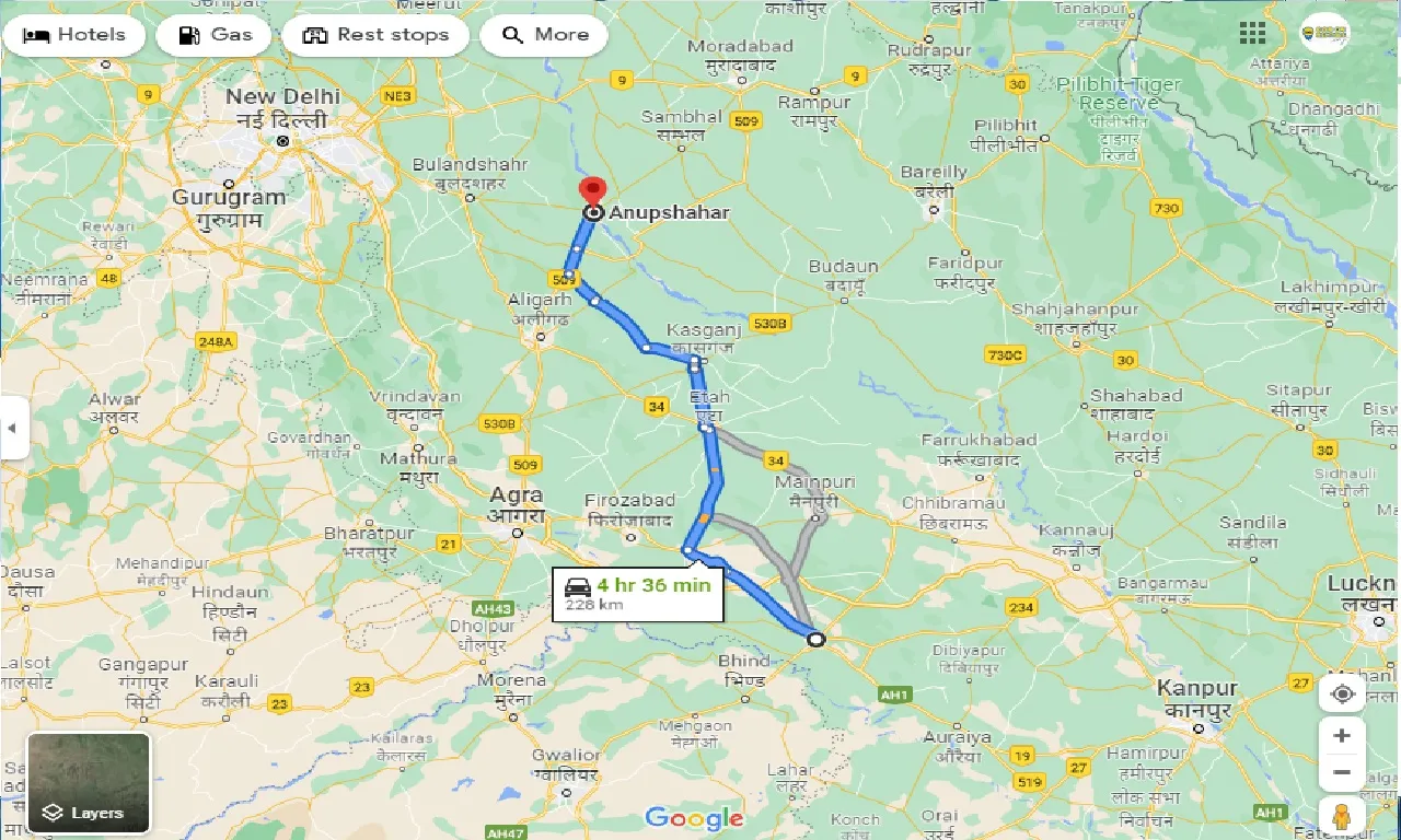 etawah-to-anupshahar-one-way