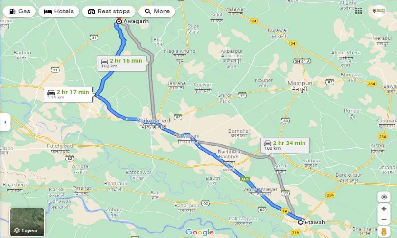 etawah-to-awagarh-taxi