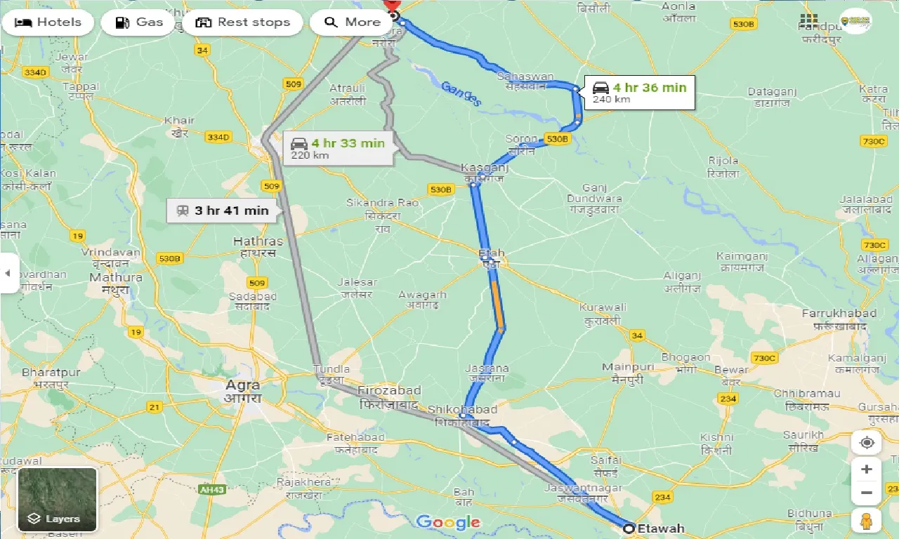 etawah-to-babrala-taxi