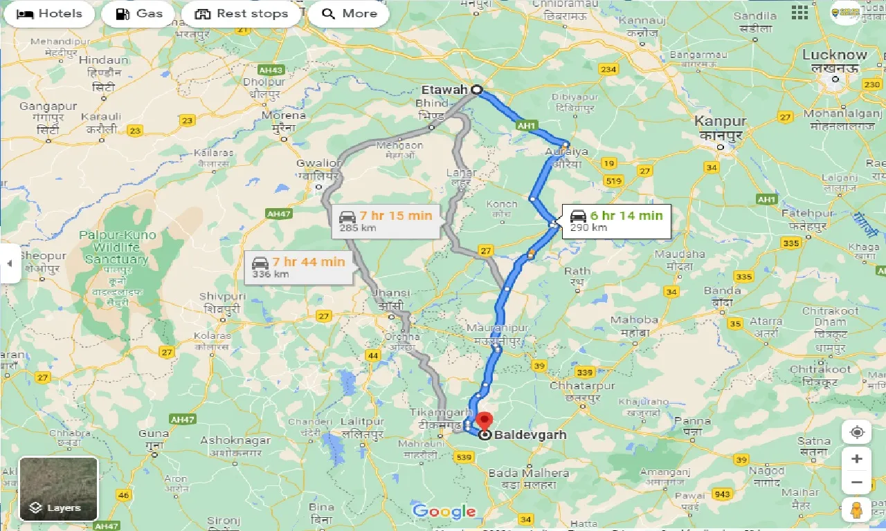 etawah-to-baldevgarh-one-way