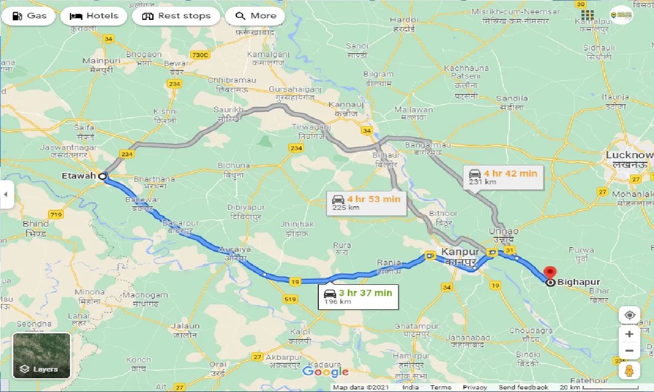 etawah-to-bighapur-taxi