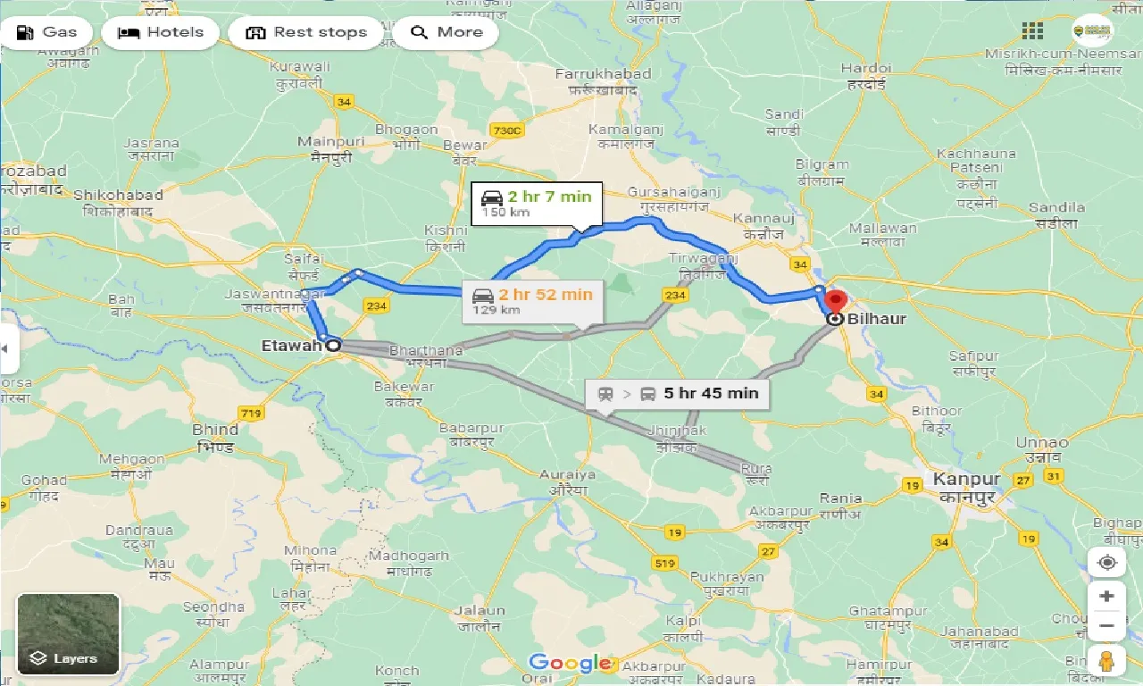 etawah-to-bilhaura-one-way