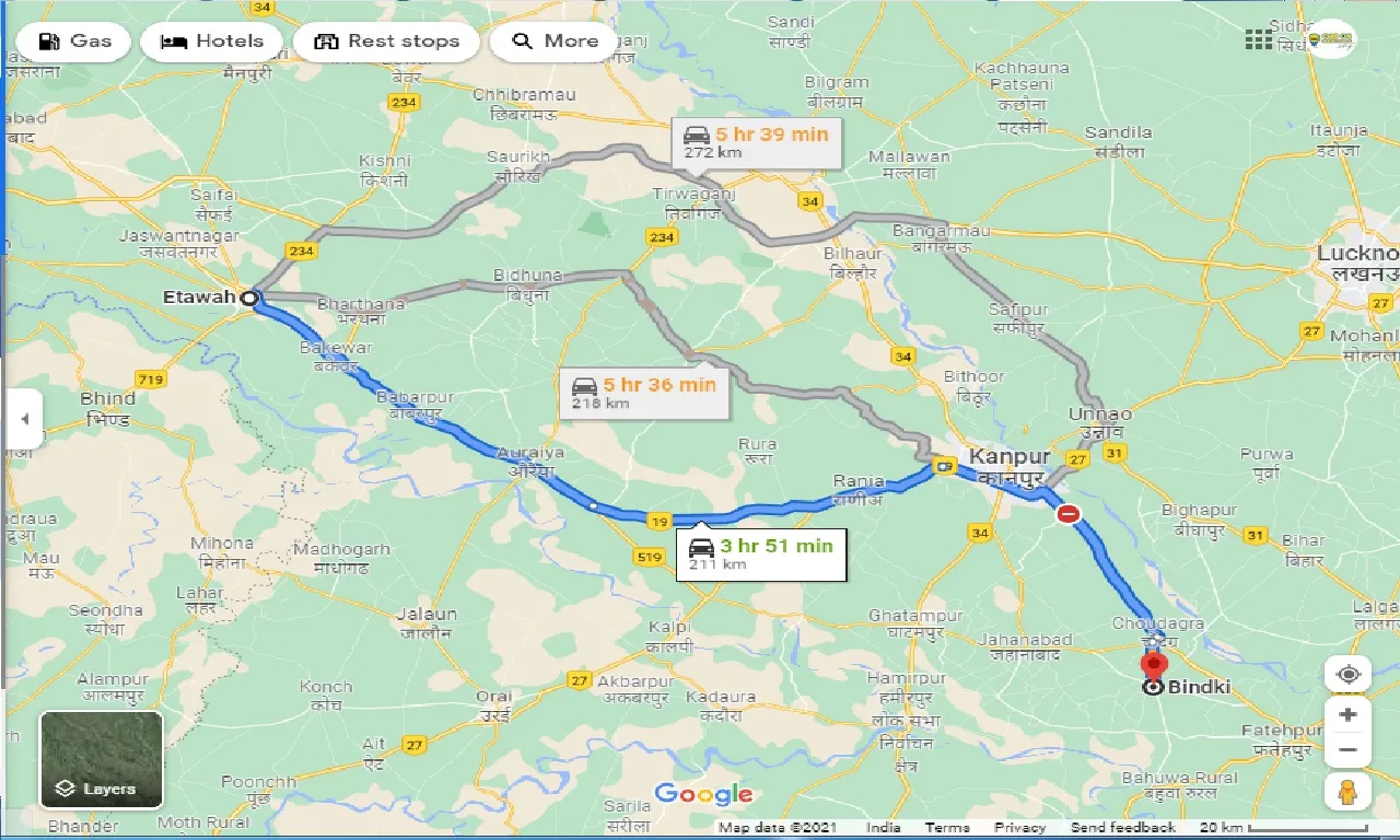 etawah-to-bindki-taxi