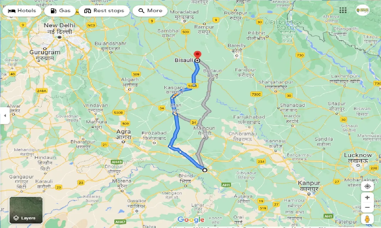 etawah-to-bisauli-taxi