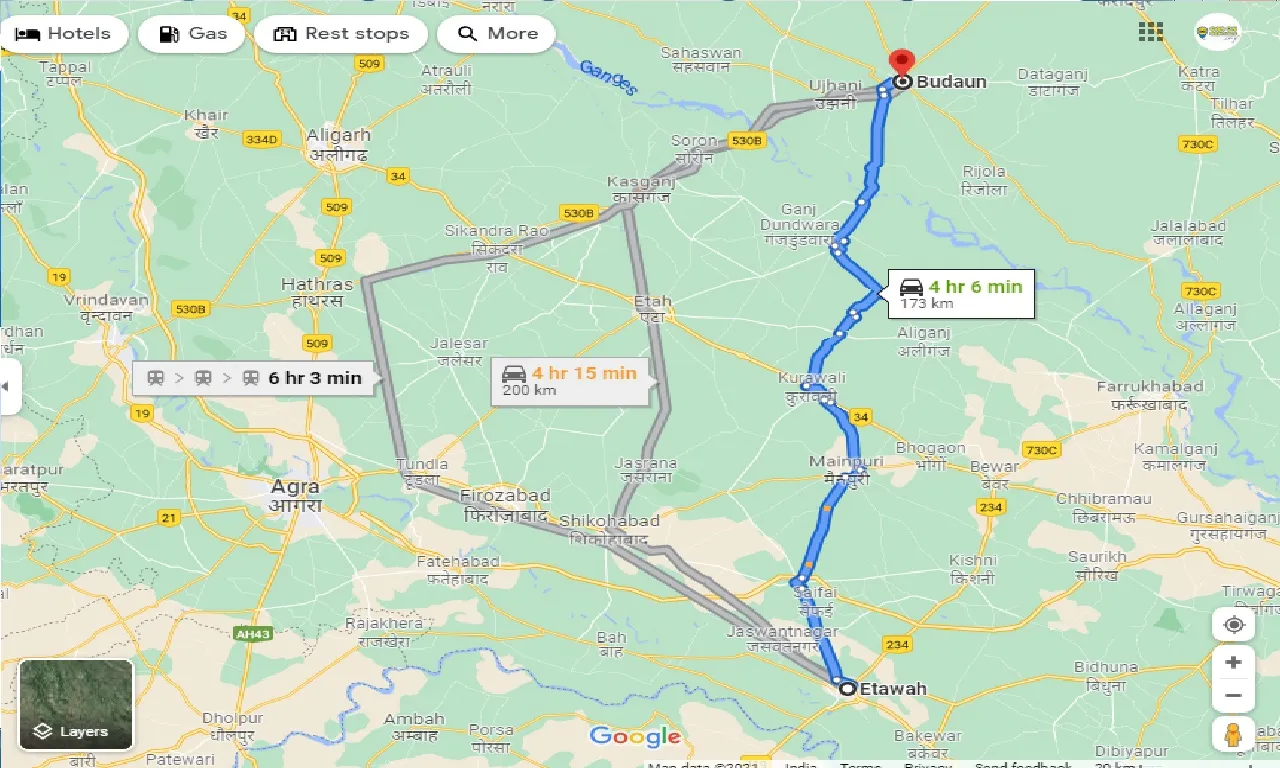 etawah-to-budaun-taxi