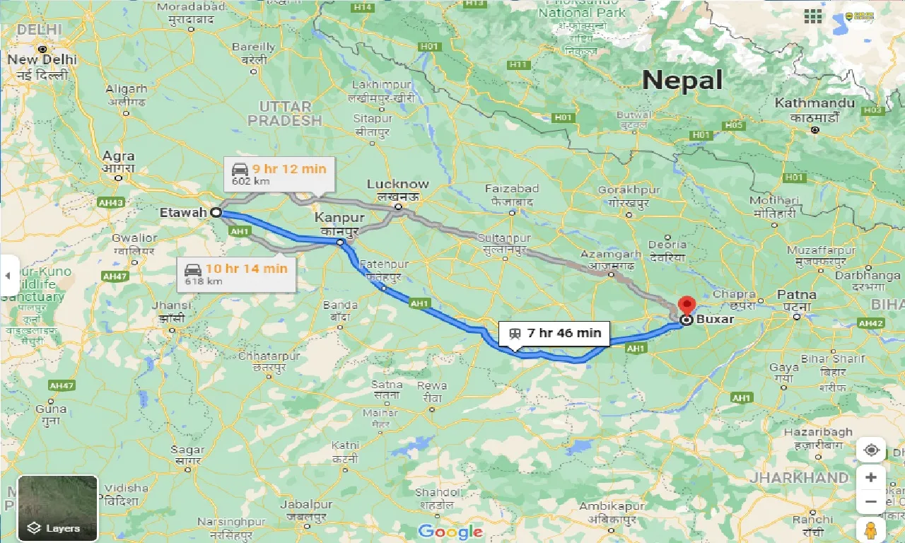 etawah-to-buxar-taxi