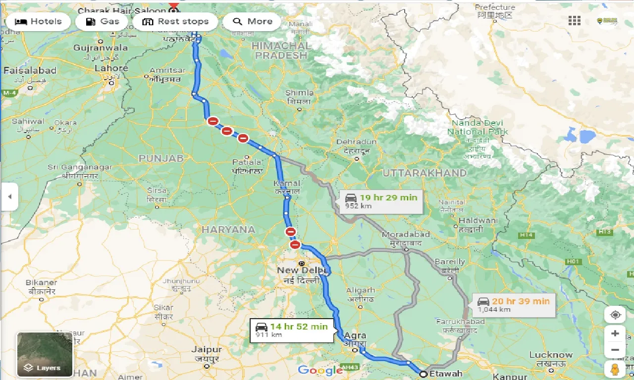 etawah-to-charkheri-one-way