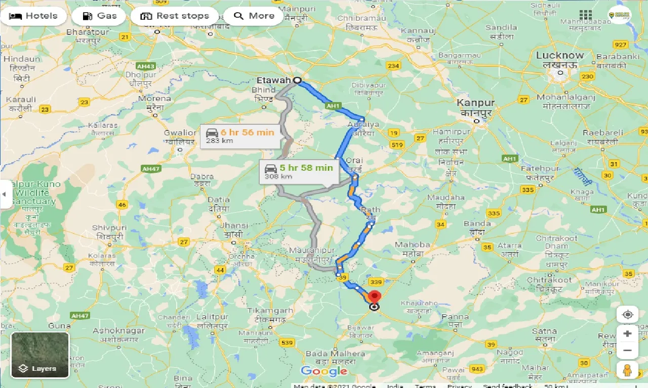 etawah-to-chhatarpur-taxi