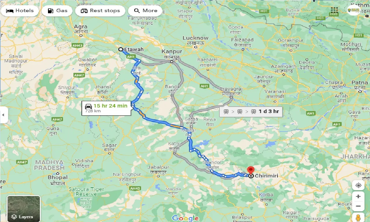 etawah-to-chirimiri-taxi