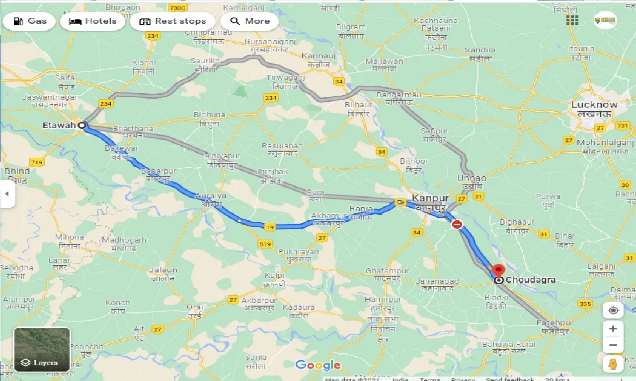 etawah-to-choudagra-one-way