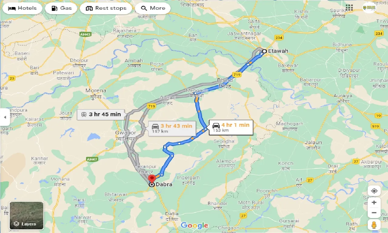 etawah-to-dabra-taxi