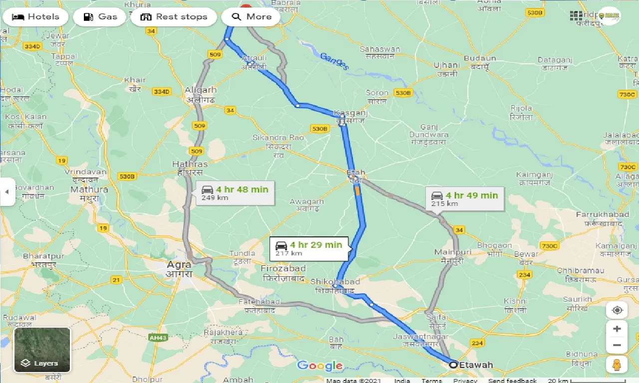 etawah-to-dibai-taxi