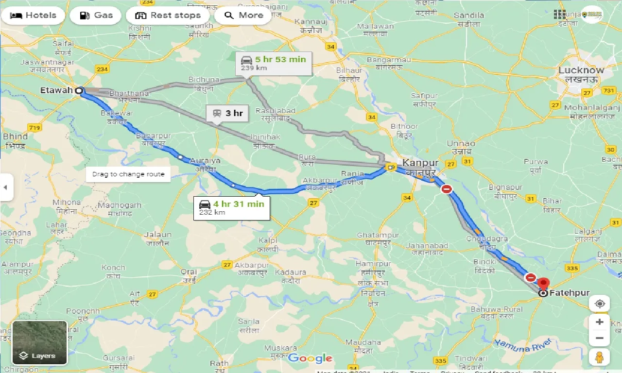 etawah-to-fatehpur-one-way
