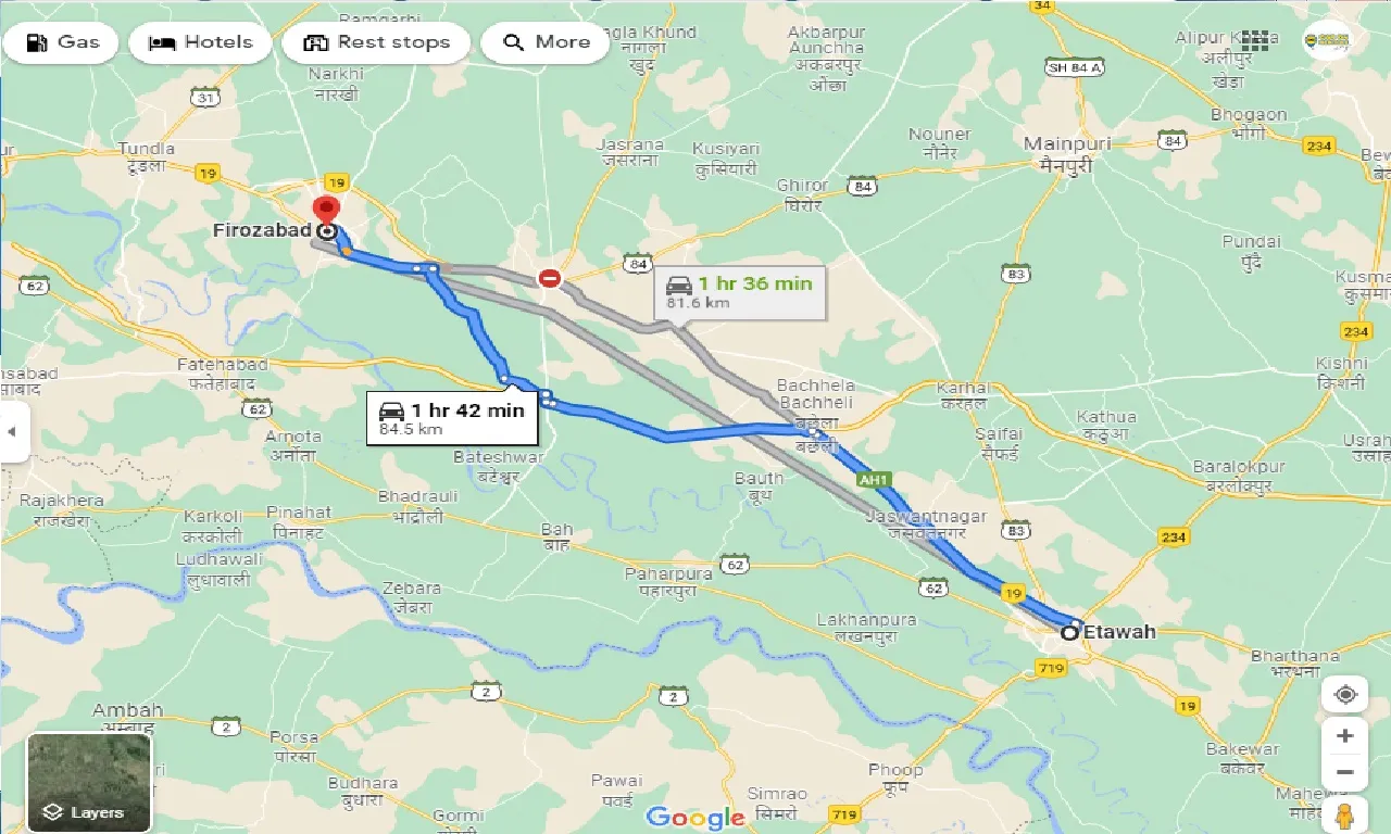 etawah-to-firozabad-taxi