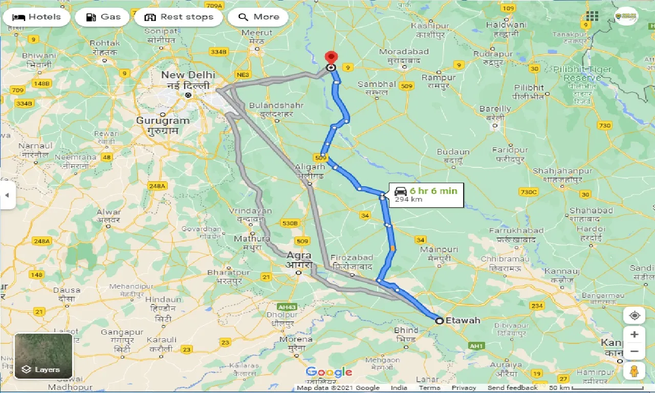 etawah-to-gajraula-taxi