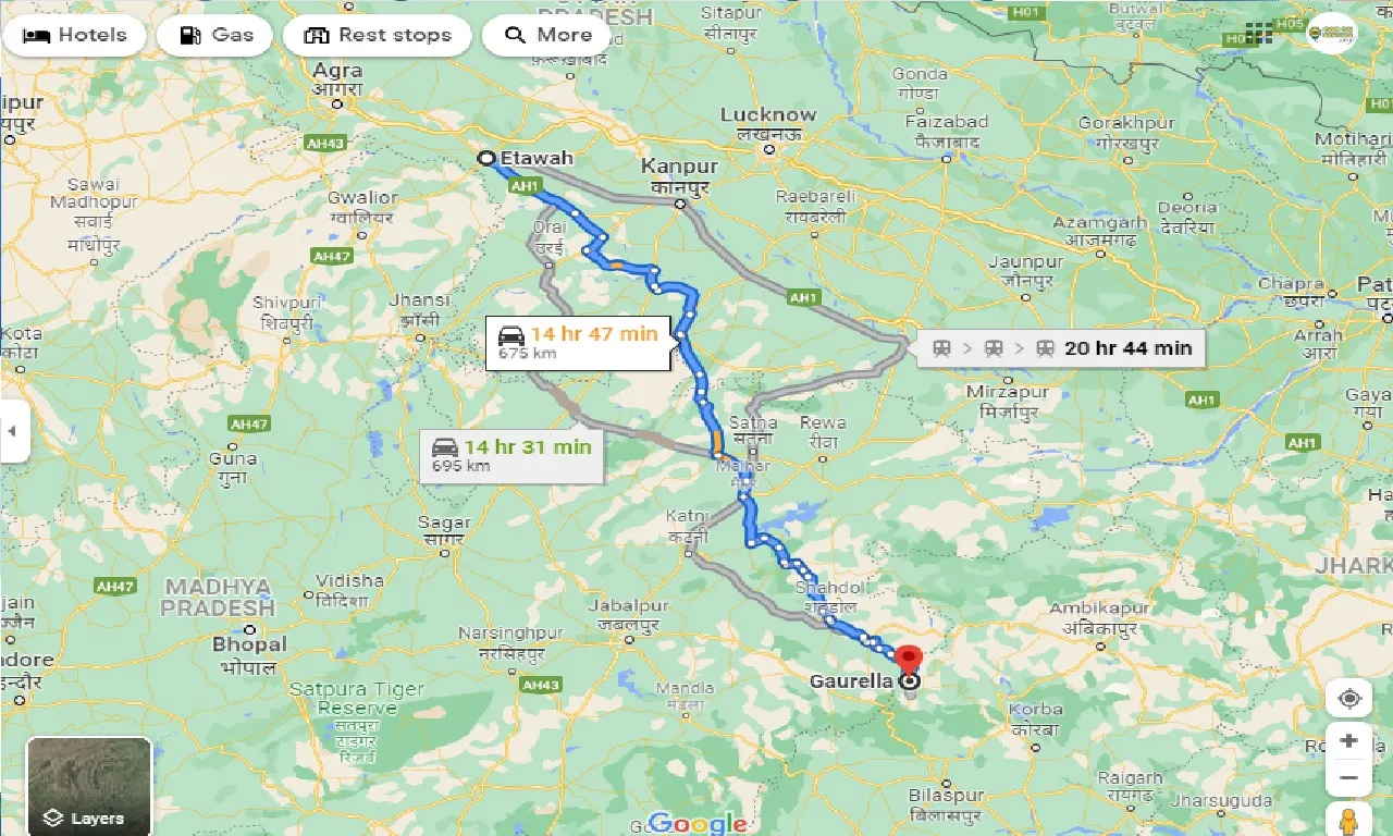 etawah-to-gaurella-taxi